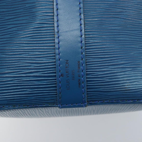 LOUIS VUITTON Epi Petit Noe Umhängetasche Blau M44105 LV Auth ARZ155