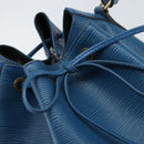 LOUIS VUITTON Epi Petit Noe Umhängetasche Blau M44105 LV Auth ARZ155-10