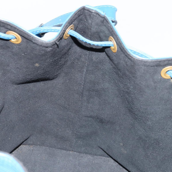 LOUIS VUITTON Epi Petit Noe Umhängetasche Blau M44105 LV Auth ARZ155
