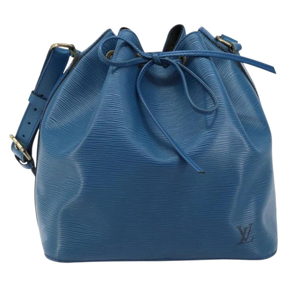 LOUIS VUITTON Epi Petit Noe Umhängetasche Blau M44105 LV Auth ARZ155