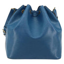 LOUIS VUITTON Epi Petit Noe Umhängetasche Blau M44105 LV Auth ARZ155-2