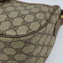 GUCCI GG Supreme Web Sherry Line Bag PVC Beige Gold 56 02 032 Auth ARZ158-10