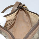 GUCCI GG Supreme Web Sherry Line Bag PVC Beige Gold 56 02 032 Auth ARZ158-18