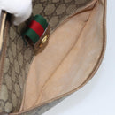 GUCCI GG Supreme Web Sherry Line Bag PVC Beige Gold 56 02 032 Auth ARZ158-22