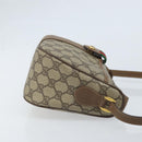 GUCCI GG Supreme Web Sherry Line Bag PVC Beige Gold 56 02 032 Auth ARZ158-4