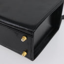 FENDI Vanity Handtas Lakleer 2-weg Zwart Goud Auth ARZ161-17