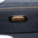 FENDI Vanity Handtas Lakleer 2-weg Zwart Goud Auth ARZ161-19