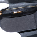 FENDI Vanity Handtas Lakleer 2-weg Zwart Goud Auth ARZ161-11