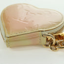 LOUIS VUITTON Vernis heart Mini Coeur Coin Purse Broncorail M91486 Auth ARZ172A-16