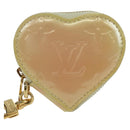 LOUIS VUITTON Vernis heart Mini Coeur Coin Purse Broncorail M91486 Auth ARZ172A-13