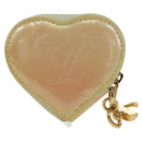 LOUIS VUITTON Vernis heart Mini Coeur Coin Purse Broncorail M91486 Auth ARZ172A-2