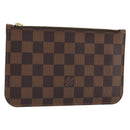 LOUIS VUITTON Damier Ebene Neverfull PM Etui LV Auth ARZ173-1