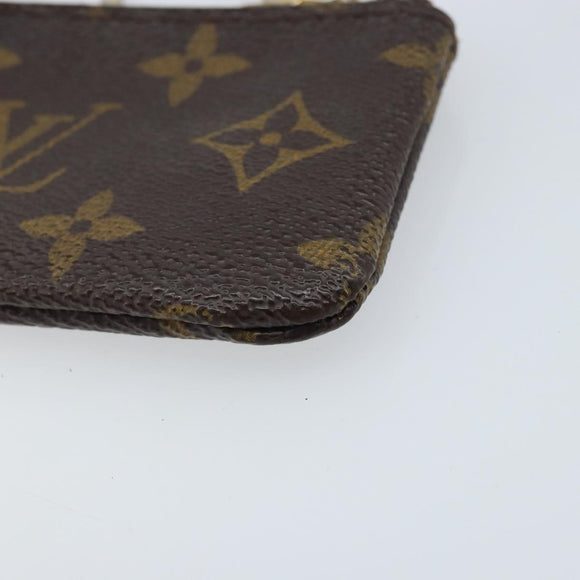 LOUIS VUITTON Monogram Pochette Cles Coin Purse M62650 LV Auth ARZ178