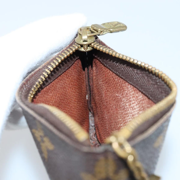 LOUIS VUITTON Monogram Pochette Cles Coin Purse M62650 LV Auth ARZ178