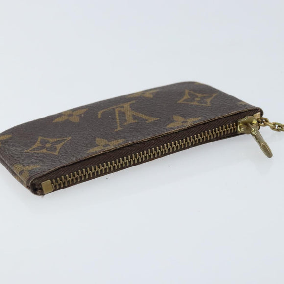 LOUIS VUITTON Monogram Pochette Cles Coin Purse M62650 LV Auth ARZ178