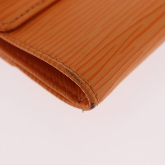 LOUIS VUITTON Epi Portefeuille Elise Portemonnee Oranje Mandarijn M6348H Auth ARZ182