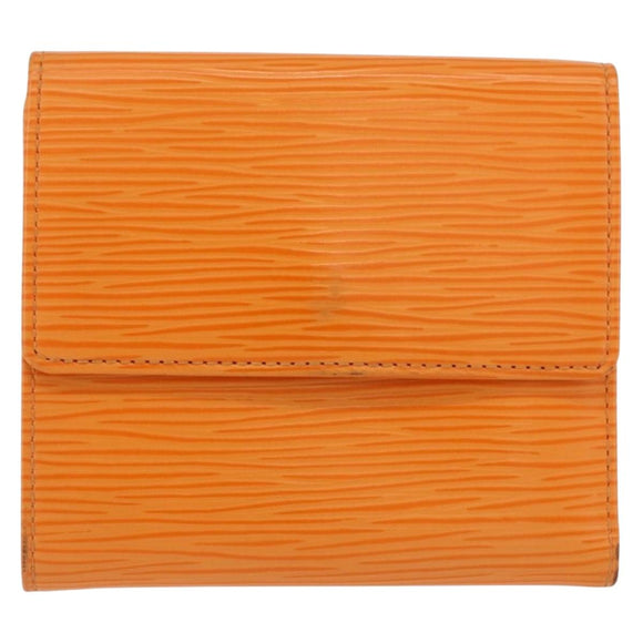 LOUIS VUITTON Epi Portefeuille Elise Portemonnee Oranje Mandarijn M6348H Auth ARZ182