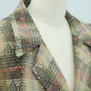 CHANEL Jacket Skirt Setup Jacket Tweed Multicolor CC Auth ARZ186V-5
