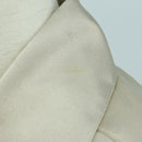 CHANEL COCO Mark Blouse Long-sleeved T-shirt Silk Size 38 Beige CC Auth ARZ187V-2