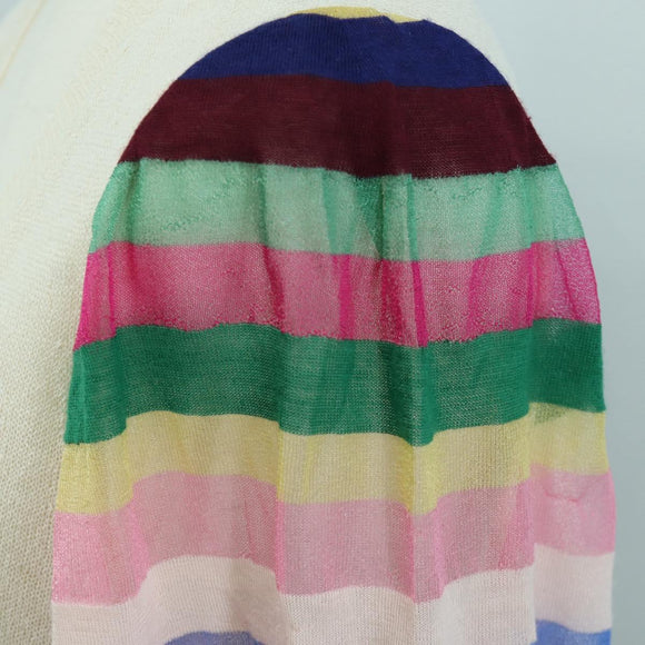 CHANEL Icon Series Sweater Silk Size 38 Multicolor CC Auth ARZ188V