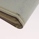 LOUIS VUITTON Suhari Compact Zip Wallet Leather Ivory M91831 LV Auth ARZ191-16