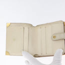 LOUIS VUITTON Suhari Compact Zip Wallet Leather Ivory M91831 LV Auth ARZ191-8