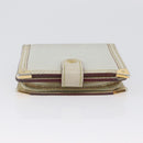 LOUIS VUITTON Suhari Compact Zip Wallet Leather Ivory M91831 LV Auth ARZ191-3