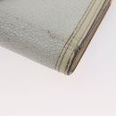 LOUIS VUITTON Suhari Compact Zip Wallet Leather Ivory M91831 LV Auth ARZ191-7