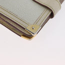 LOUIS VUITTON Suhari Compact Zip Wallet Leather Ivory M91831 LV Auth ARZ191-14