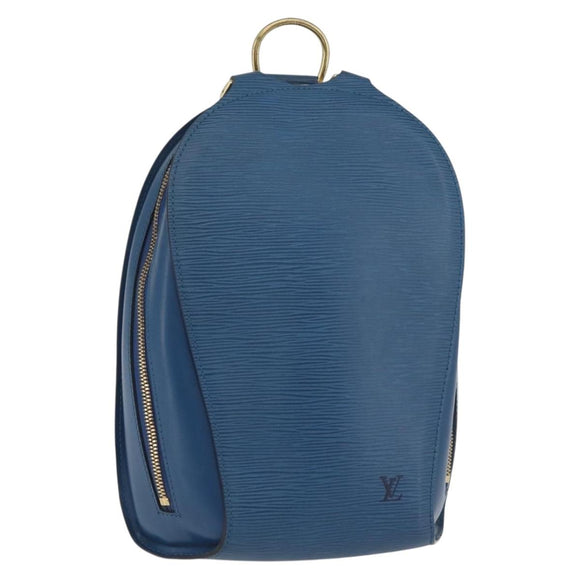 LOUIS VUITTON Epi Mabillon Rucksack Blau M52235 LV Auth ARZ199