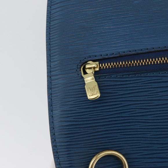 LOUIS VUITTON Epi Mabillon Rucksack Blau M52235 LV Auth ARZ199