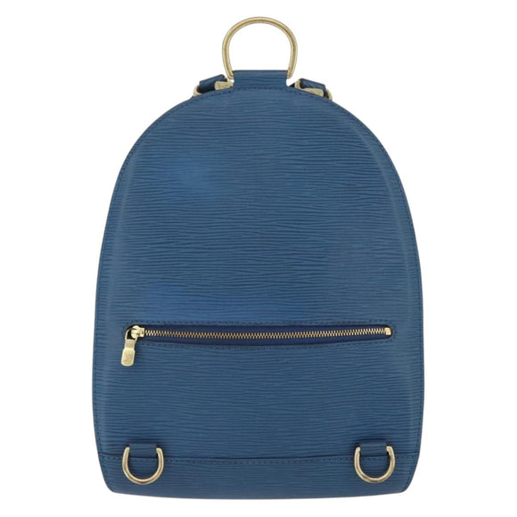 LOUIS VUITTON Epi Mabillon Rucksack Blau M52235 LV Auth ARZ199