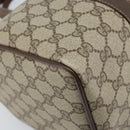 GUCCI GG Supreme Web Sherry Line Boston Bag PVC Beige Gold 40 02 007 Auth ARZ201-11