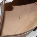 GUCCI GG Supreme Web Sherry Line Boston Bag PVC Beige Gold 40 02 007 Auth ARZ201-17