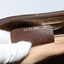 GUCCI GG Supreme Web Sherry Line Boston Bag PVC Beige Gold 40 02 007 Auth ARZ201-22