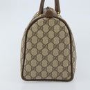 GUCCI GG Supreme Web Sherry Line Boston Bag PVC Beige Gold 40 02 007 Auth ARZ201-5