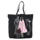 PRADA Robot Tote Bag Nylon Black Auth ARZ203A-2