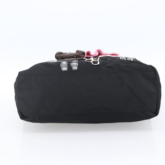 PRADA Robot Tote Bag Nylon Black Auth ARZ203A