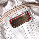 Salvatore Ferragamo Gancini Hand Bag Leather Red Auth ARZ205-19