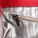 Salvatore Ferragamo Gancini Hand Bag Leather Red Auth ARZ205-22