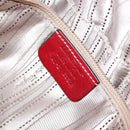 Salvatore Ferragamo Gancini Hand Bag Leather Red Auth ARZ205-12