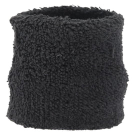 Chrome Hearts Cross Patch CH Cross Wristband Ag925 Black Silver Auth ARZ206SM - 0