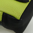 LOUIS VUITTON Square Pouch Color Blocks Charm Leather Gray M00739 Auth ARZ207M-16
