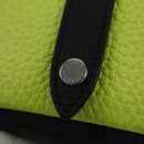 LOUIS VUITTON Square Pouch Color Blocks Charm Leather Gray M00739 Auth ARZ207M-18