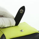 LOUIS VUITTON Square Pouch Color Blocks Charm Leather Gray M00739 Auth ARZ207M-15