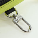 LOUIS VUITTON Square Pouch Color Blocks Charm Leather Gray M00739 Auth ARZ207M-7
