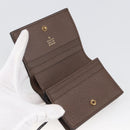 GUCCI GG Supreme Compact Wallet PVC Beige 648121 Auth ARZ208M-9