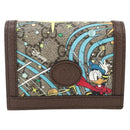 GUCCI GG Supreme Compact Wallet PVC Beige 648121 Auth ARZ208M-13
