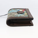 GUCCI GG Supreme Compact Wallet PVC Beige 648121 Auth ARZ208M-3