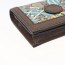 GUCCI GG Supreme Compact Wallet PVC Beige 648121 Auth ARZ208M-14